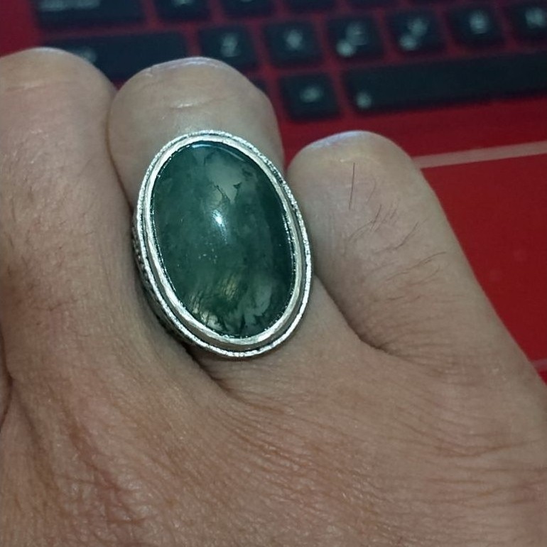 cincin lumut suliki kristal giwang