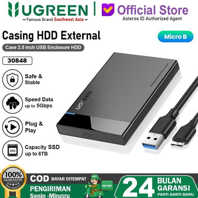 UGREEN Casing Enclosure Hard Disk External 2,5 "SATA USB 3.0