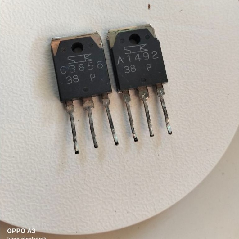 transistor original/asli copotan power yamaha a1492/c3856