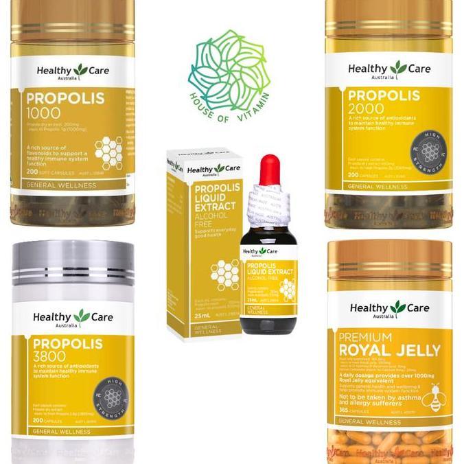 Segar- Healthy Care Propolis 1000 000Mg 000 3800Mg 3800 Mg 00 Capsules / Royal Jelly Kapsul Australi