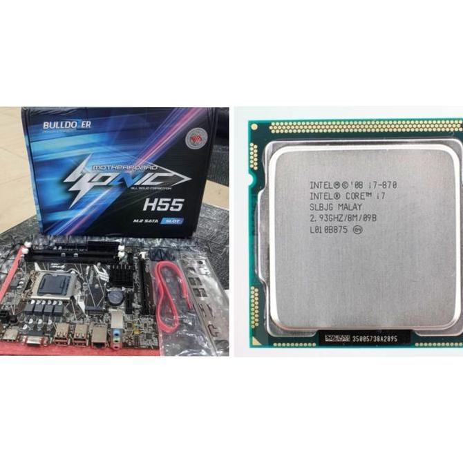 PAKET MOTHERBOARD H55 + PROCESSOR INTEL CORE I7 870 LGA 1156 HARGA KHUSUS
