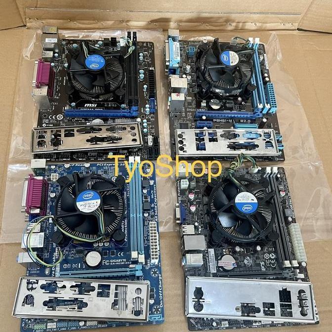 MAINBOARD H61 PAKET CORE I5 2400 FAN RAM 4GB - MOTHERBOARD H61 CORE I5 MURAH