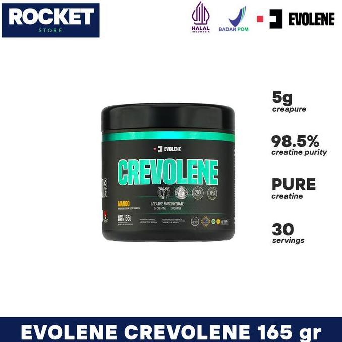 New- Evolene Crevolene Creapure & Crevolene Monohydrate - Suplemen Fitness Creatine