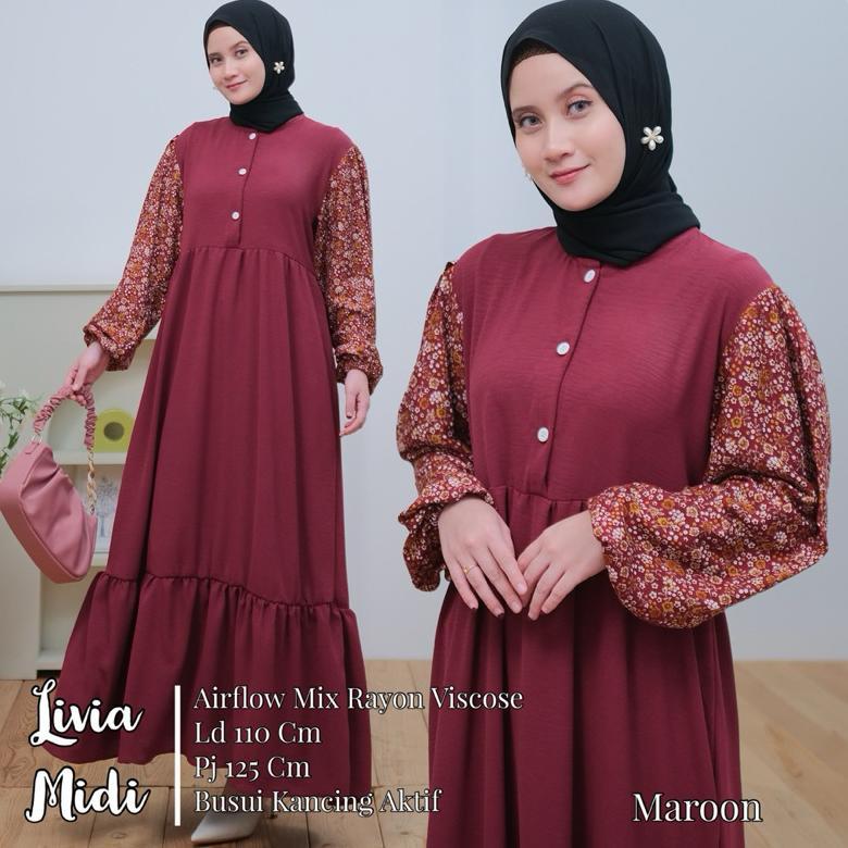 [Reseller] Alesa - Livia Midi Dress Original By Vican