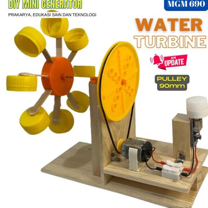 Kit Edukasi Plta Mini Kincir Air Water Turbine Generator