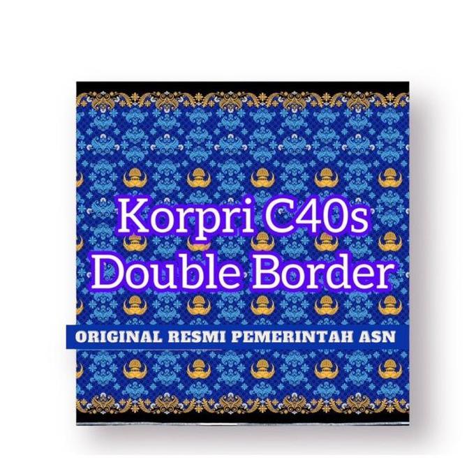 REGISTER PNS INDONESIA -  KAIN BATIK PNS DOUBLE BORDER 50s 40s- KORPRI - BATIK ASLI REGISTER - BATIK