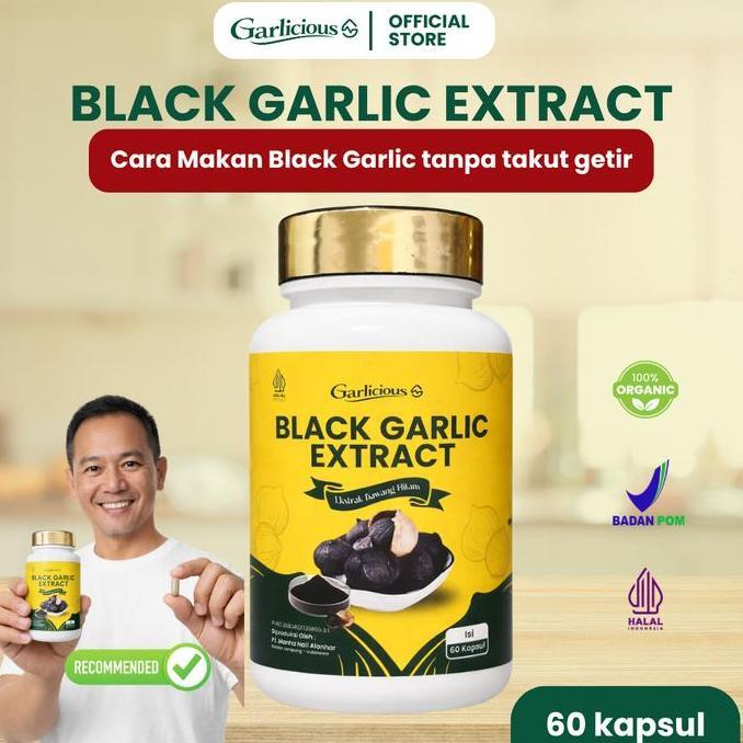 New- Garlicious Black Garlic Extract Organik 60 Kapsul