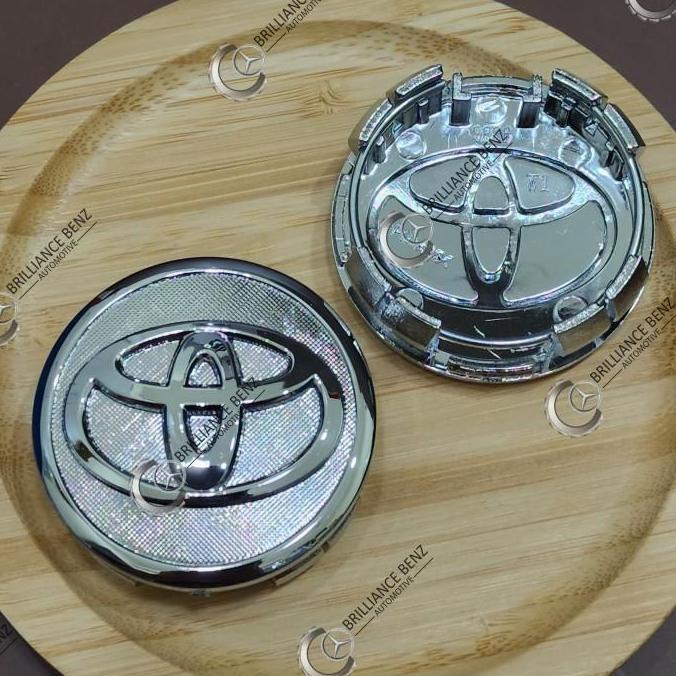 DOP RODA VELG EMBLEM TOYOTA 58MM YARIS ALTIS VIOS DOP RODA LOGO TOYOTA HEMAT