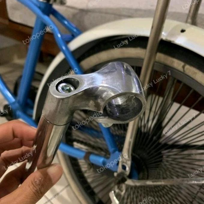 Leher Stang Sepeda Stem Bangau Sepeda Stem Minion Stem Sepeda Jadul 22 mm