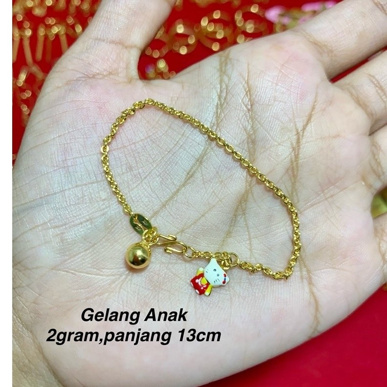 Gelang anak emas mudah 2gram