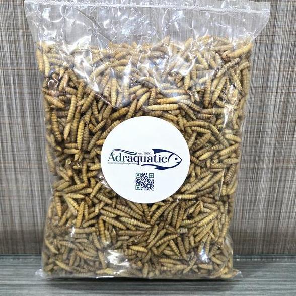 Sasana- Maggot Kering 250Gr Larva Bsf Magot Pakan Ikan Koi Unggas Burung Ayam