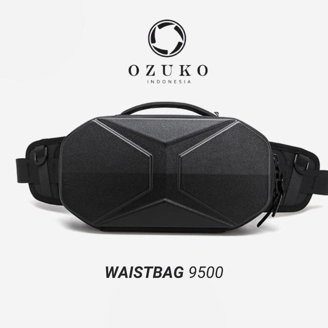 Fahri_Vanui - Ozuko Waist Bag #9500 - Tas Slempang Pria Pinggang Waistbag Slingbag