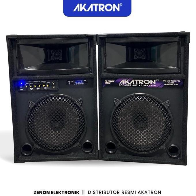 Allingroupsemesta - AKATRON 12 INCH SUPER BASS - SPEAKER AKTIF BLUETOOTH KARAOKE MICROPHONE SUBWOOFE