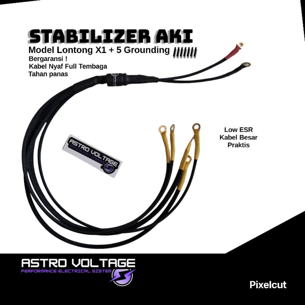 Stabilizer Aki Motor Lontong Stabilizer Aki Kabel Nyaf