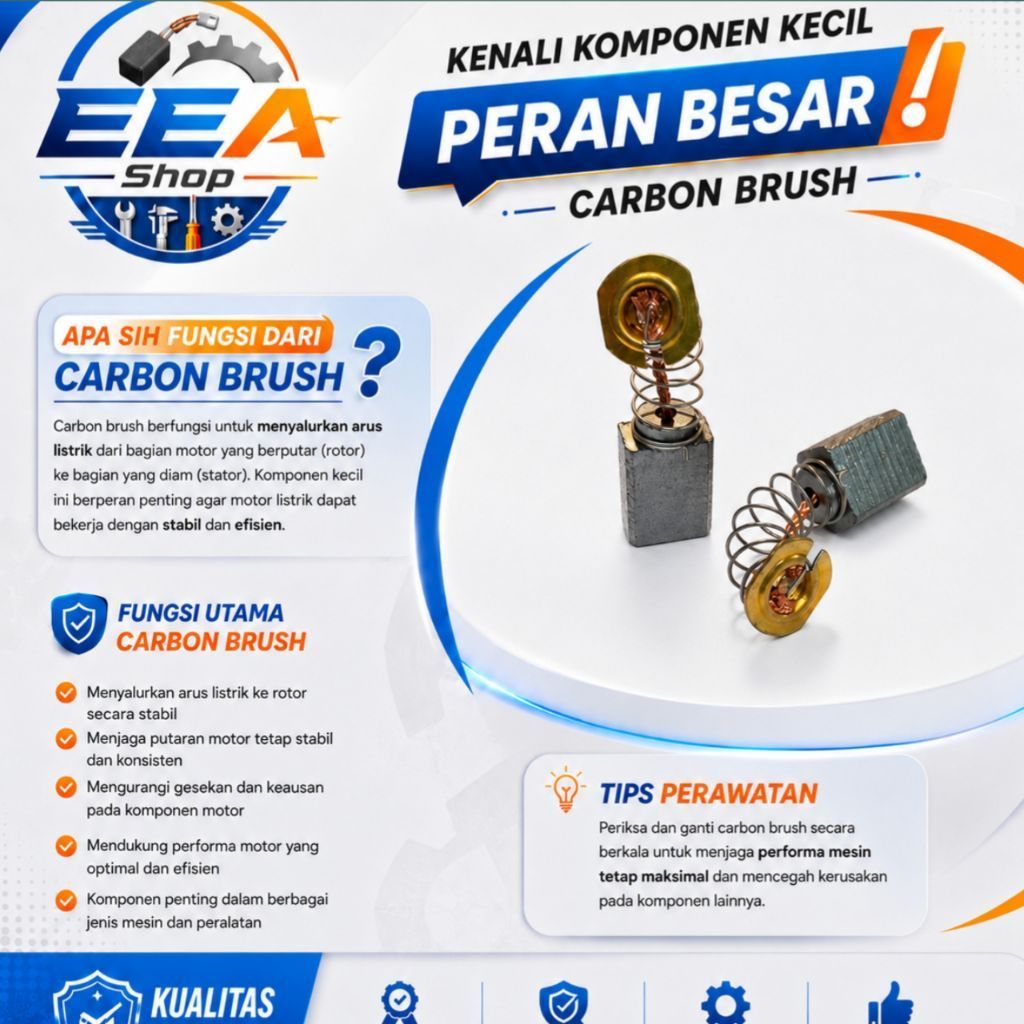 CARBON BRUSH GIMPET 370 CARBON BRUSH MESIN TRIMMER ROUTER GIMPET MT370