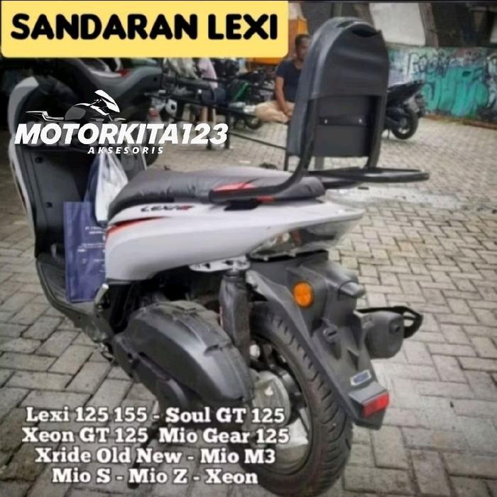 Begel Tempat Sandaran Belakang Jok Terbaru Motor Yamaha Lexi S LX ABS 155 Mio S Z M3 Gear Soul Xeon 