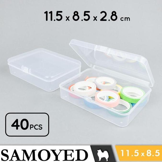 Tempat / Kotak Plastik PP Penyimpanan Kecil Serba Guna / Plastic Storage Box 11.5 x 8.5 x 2.8 / 11,5