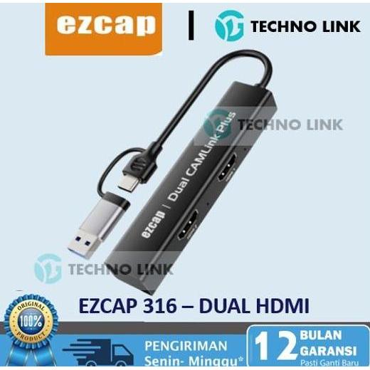 EZCAP 316 USB 3.0 Type C Dual HDMI Video Capture 2 port ( 2 in 1 ) 2 INPUT HDMI EZCAP 314