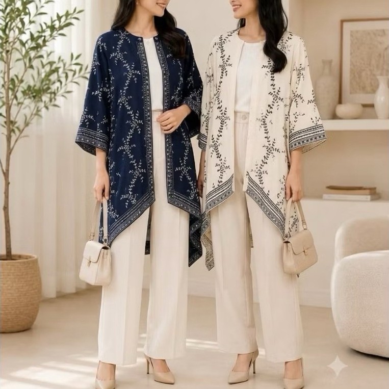 OUTER BATIK PANJANG MOTIF ELEGAN ACARA FORMAL ALLSIZE