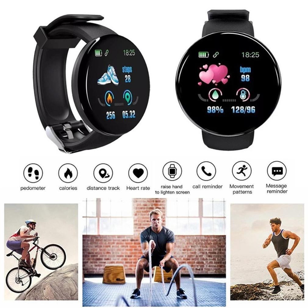 Pengiriman Cepat Smartband D18 Sport Ip65 Anti Air Untuk Fitness Tracker Ip67 Android/Ios