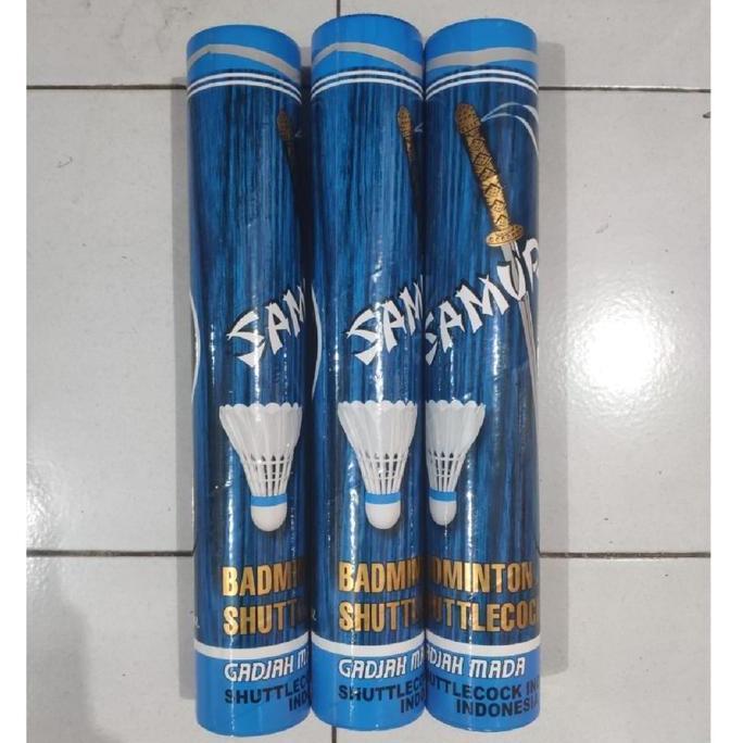 TERBARU - SAMURAI BIRU SHUTTLECOCK BADMINTON ORIGINAL