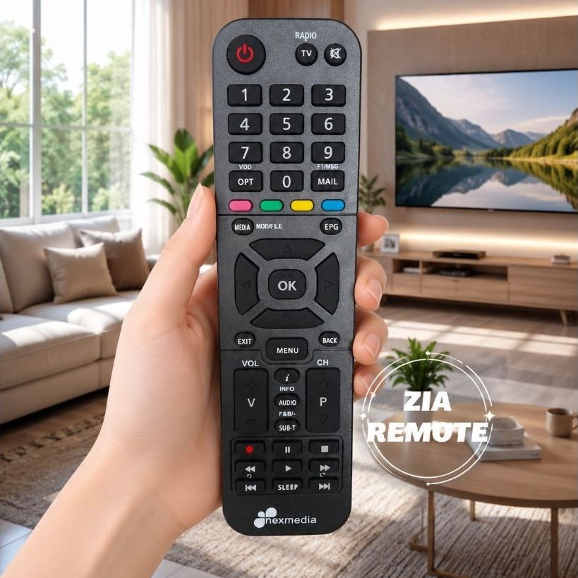 REMOTE REMOT STB RECEIVER PARABOLA NEXMEDIA ORIGINAL ASLI
