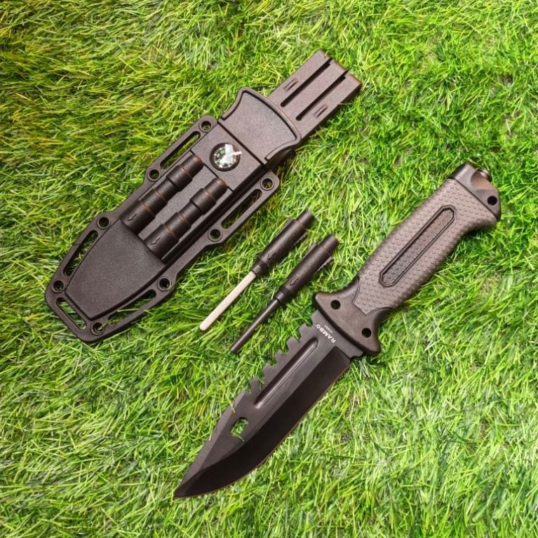 Pisau Survival Rambo 4048A Outdoor Knife