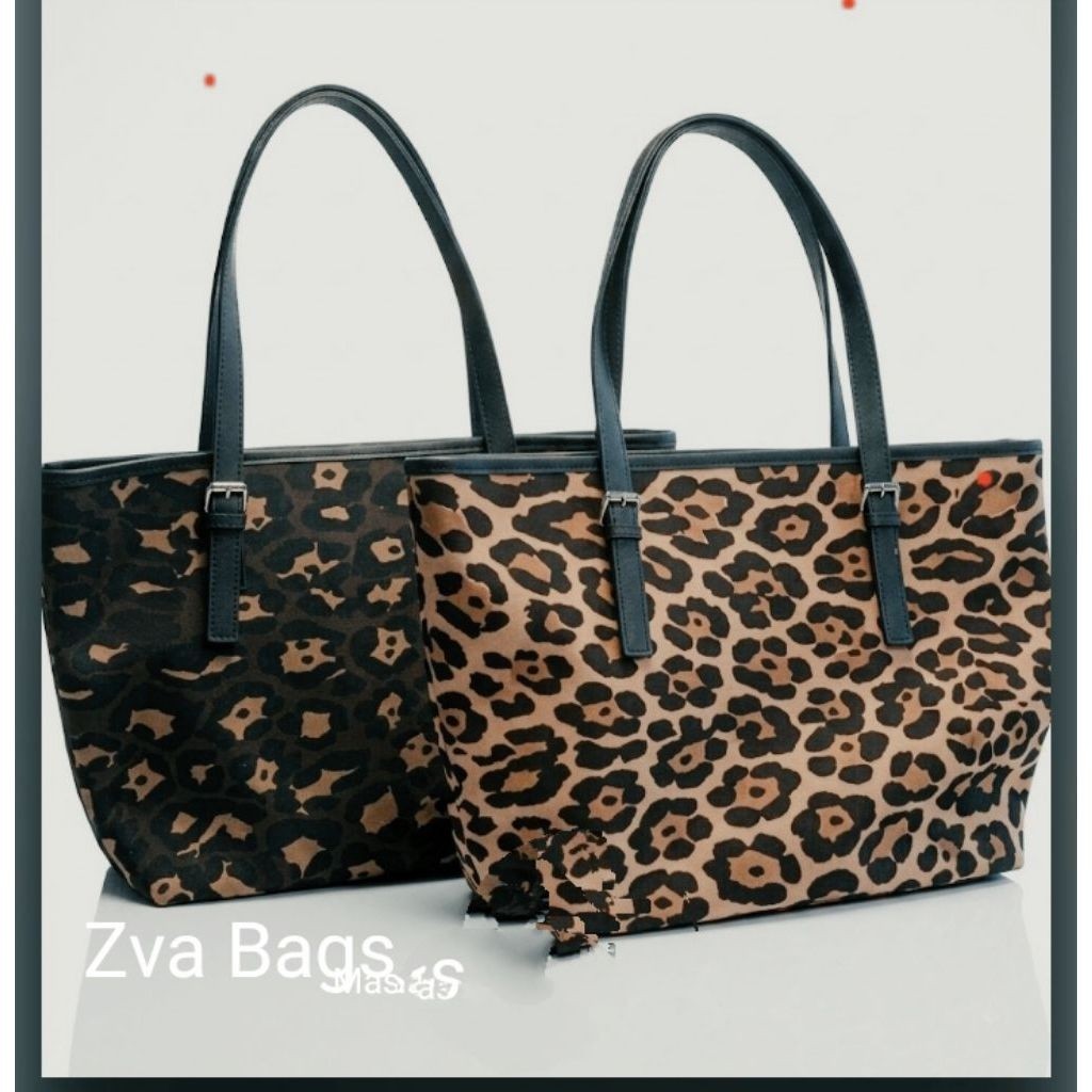 Tas totbag wanita  motif macan