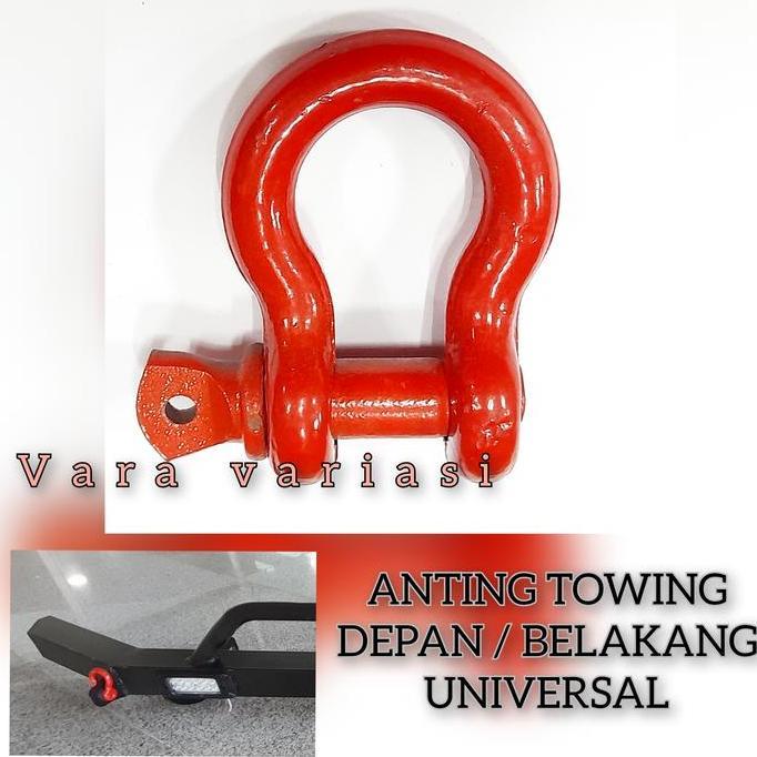Anting Tanduk Depan Belakang Towing Merah Shackle Mobil Universal