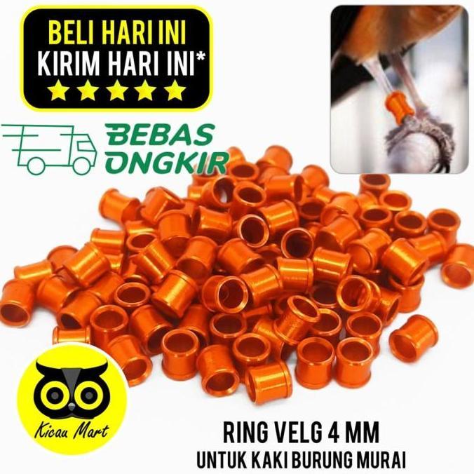 Ring Kaki Burung Murai 4Mm Gelang Velg Penanda Kaki Murai Batu