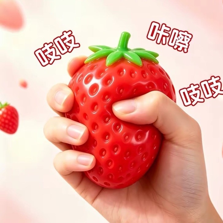 Crunchy Squishy Strawberry Trinkets
