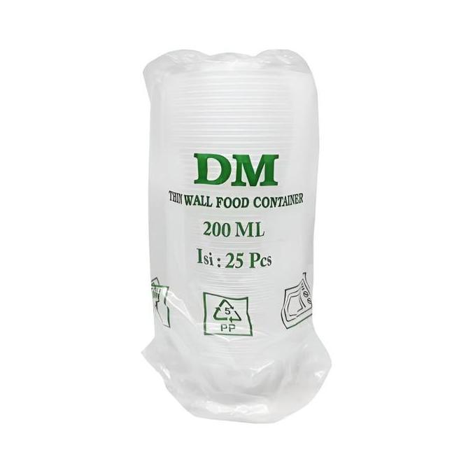 (Good) Mangkok Plastik 200ml Kotak Makanan Cup Puding Thinwall Tahan Panas