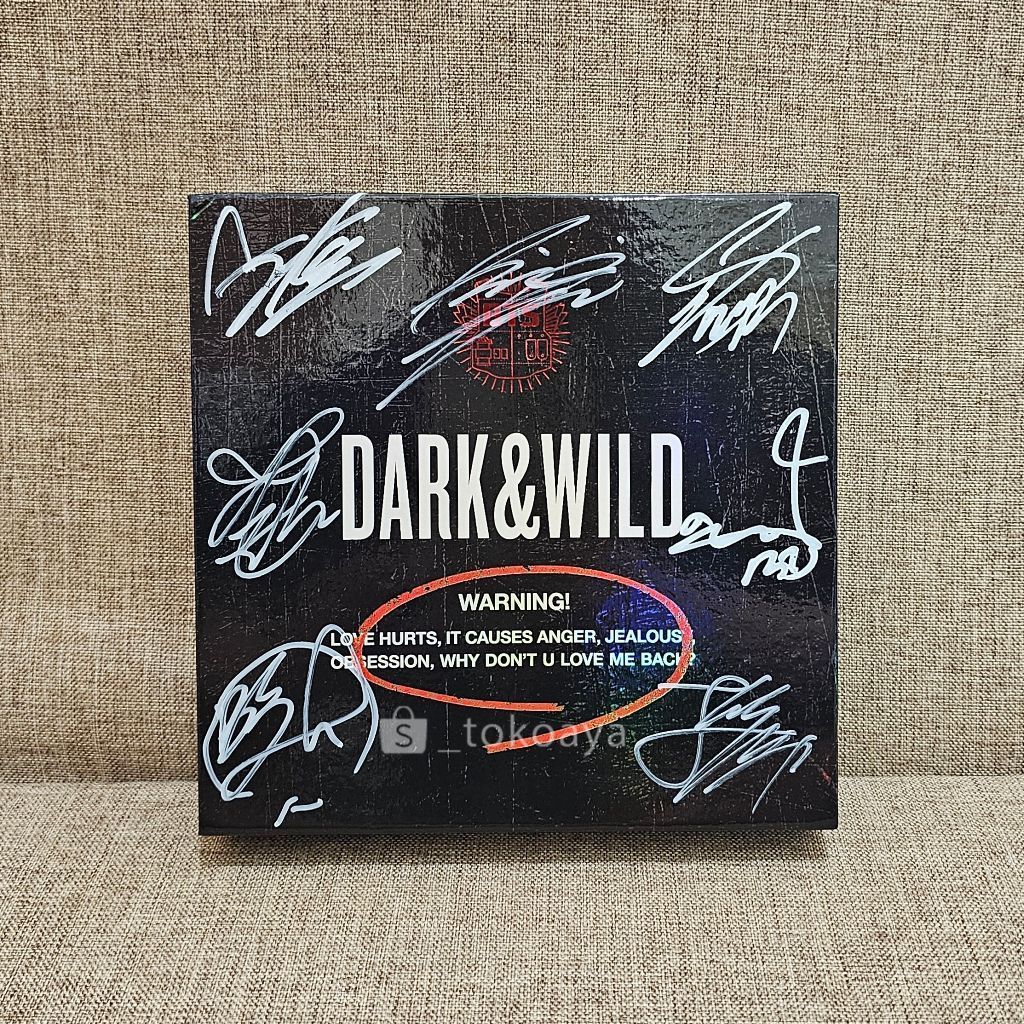 [Authentic - Rare] Signed BTS - DARK&WILD Album Mnet Mwave