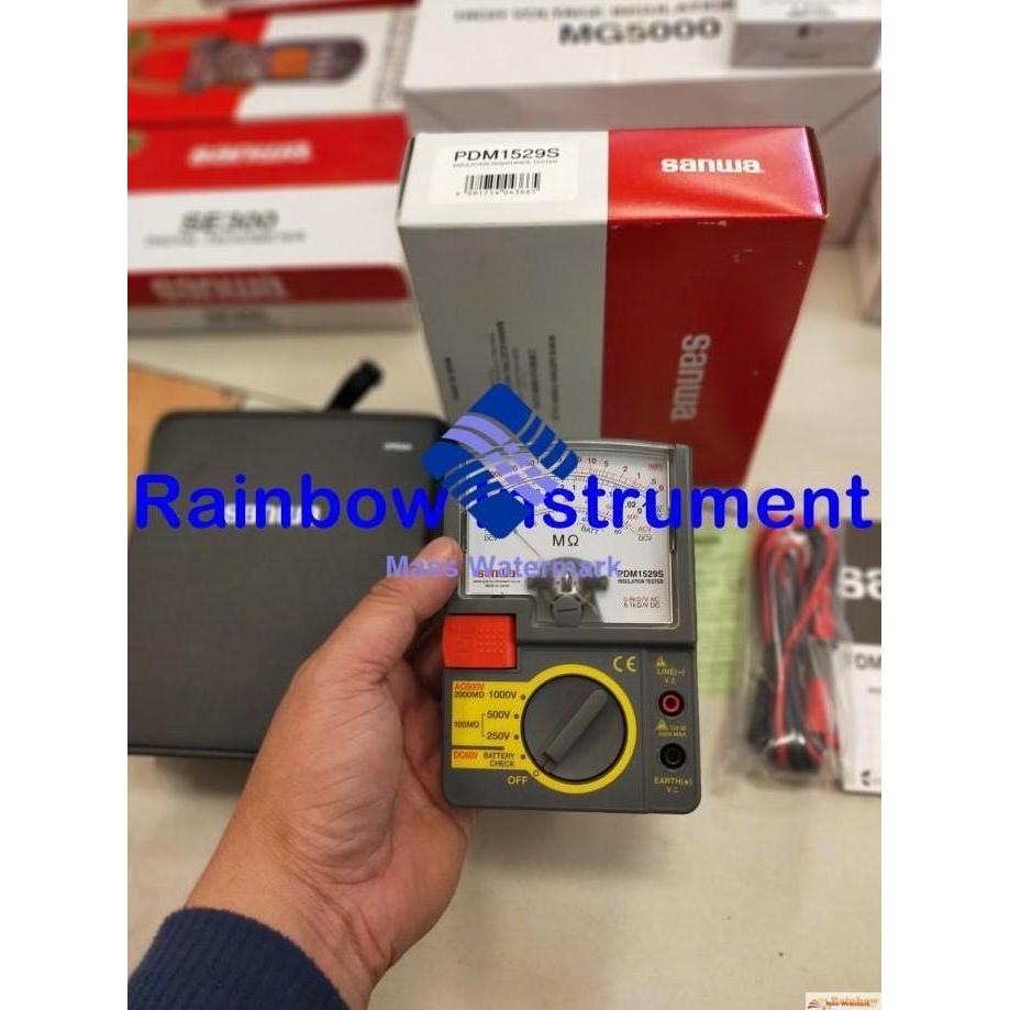 TERMURAH - Sanwa PDM1529S ANALOG INSULATION TESTER PDM 1529 SANWA ORIGINAL