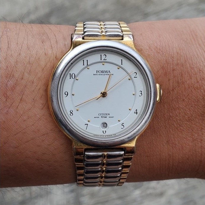 Jam Citizen Forma Two tone vintage japan watch