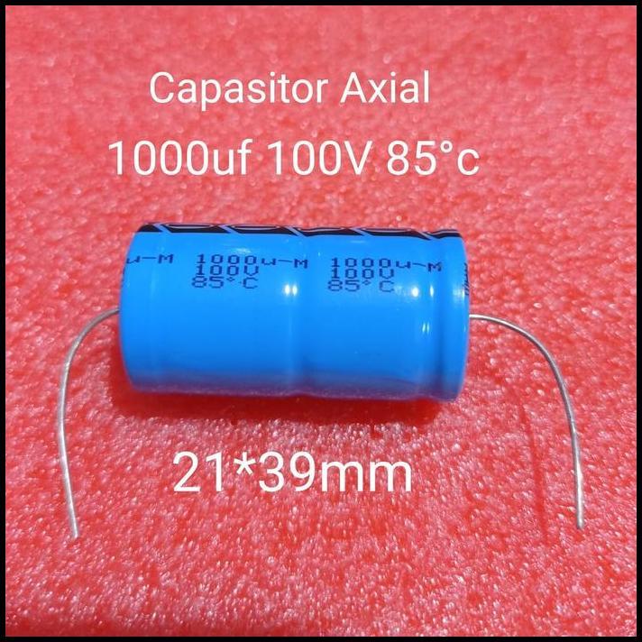 TERBARU KAPASITOR ELCO 1000UF 100V AXIAL 