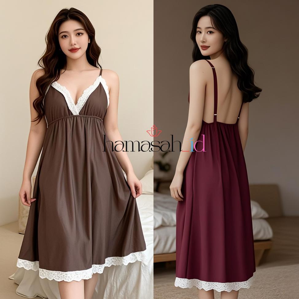 Hot Baju Tidur Wanita Dewasa Terbaru - Adelia Dress Tidur Wanita - Ukuran M - Xxl - Hamasah Id Store