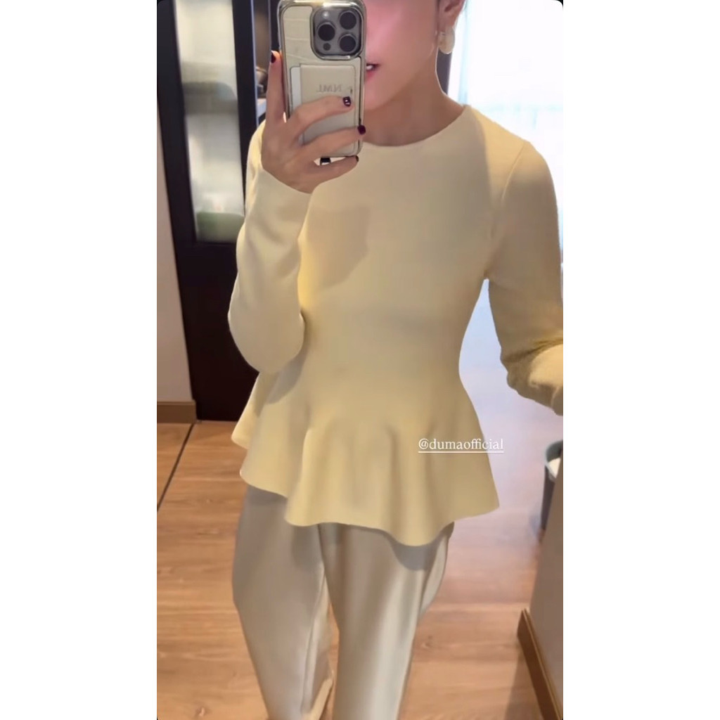 NEW DUMA JOSETTE PEPLUM TOP DumaOfficial