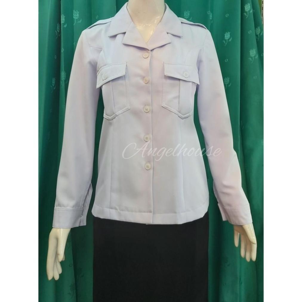 Favorit (Premium) Seragam Baju Putih Dinas Asn/ Pppk/Guru Wanita