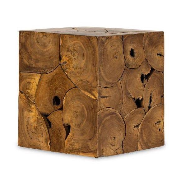 (Good) Stool Box Akar Jati Kotak Meja Slice Box Minimalis