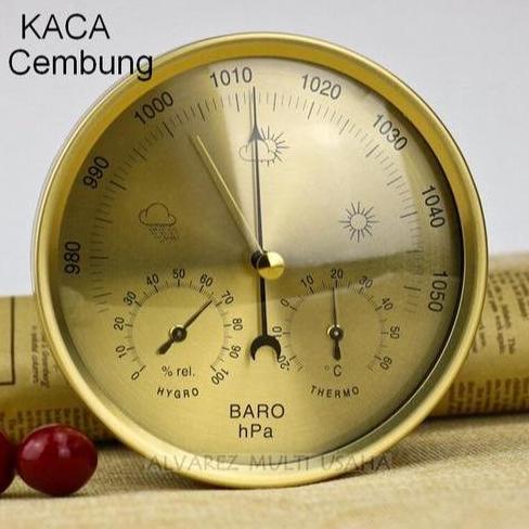 Barometer, Termometer, Hygrometer 3 In 1 Analog, Barometer Jarum, Baro Meter