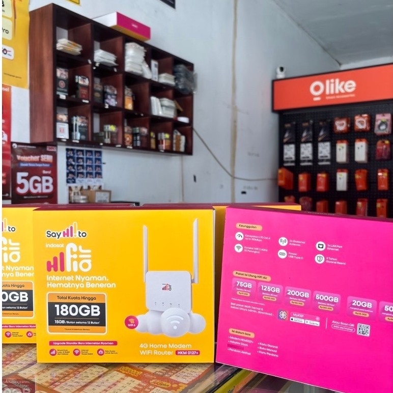 Modem Wifi 4G Indosat Hifi Air B313 - 180GB / 12 bulan, LTE Cat4, 32 Perangkat