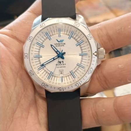 Jam Tangan Pria Vostok Europe N1 Pocket Analog Tali Hitam