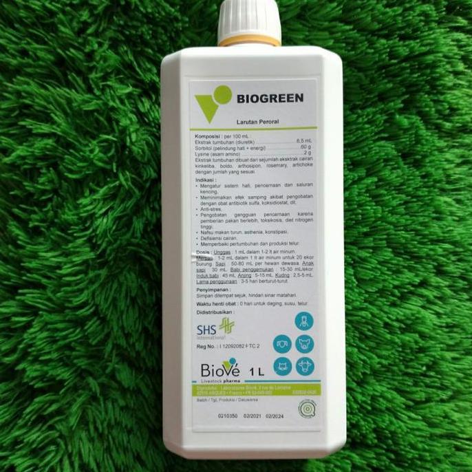 biogreen 1 liter supplement,ayam,bebek,kucing,sapi,babi
