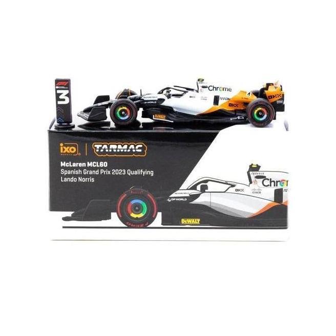 T64G-F070-LN1 - Tarmac Works x iXO Models 1/64 McLaren MCL60 Spanish Grand Prix 2023 Qualifying #4 L