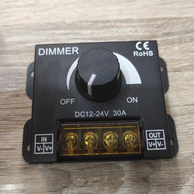 Dimmer Lampu DC 12V 24V 30A / Dimmer Lampu Led Strip