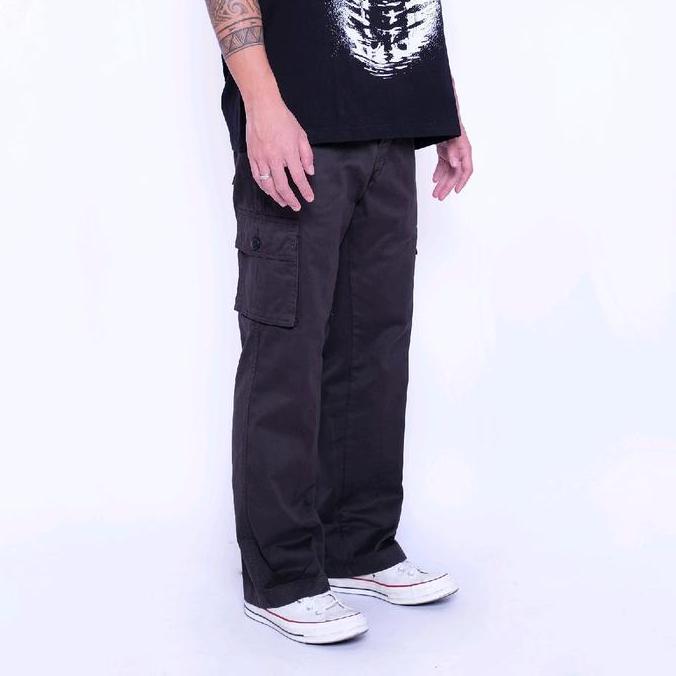 Irish Kelly Cargo Cotton Pants Brown