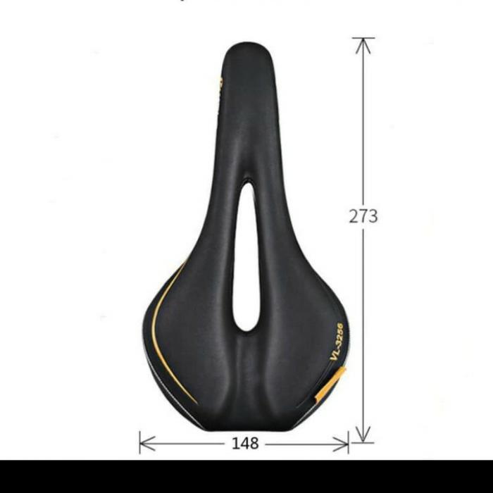 Velo 3256 Sadel Sedel Gel Lubang Sepeda Mtb Seli Roadbike Saddle Original Dan Terpercaya