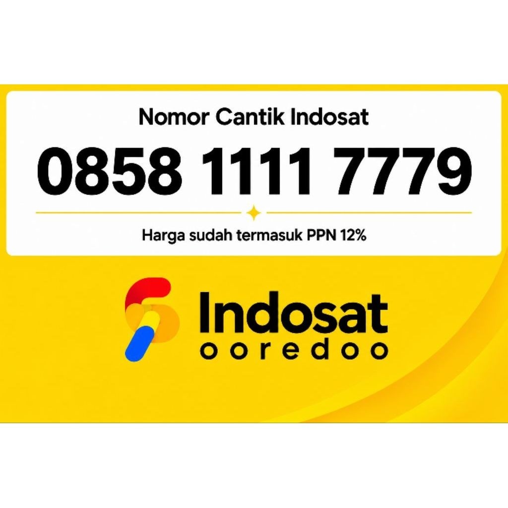 Nomor Perdana Indosat Serie 1111 777x