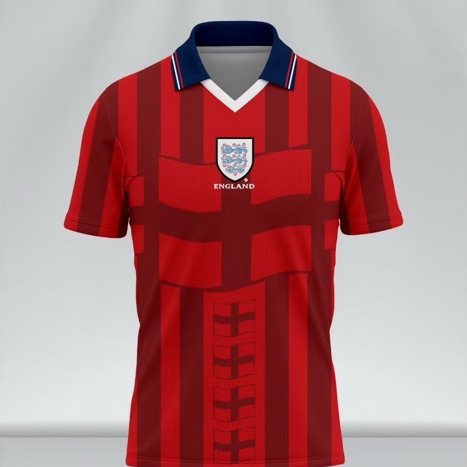 Jersey England Away 1998 gratis nama dan nomor